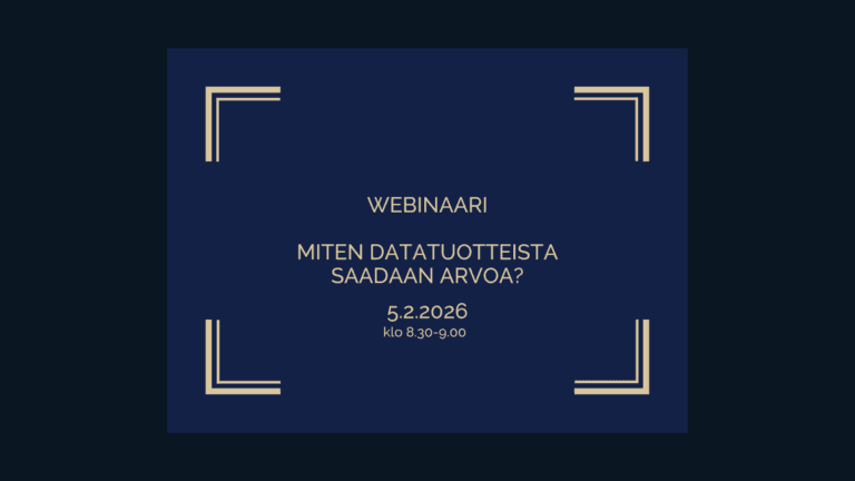 Datatuotteet webinaari